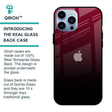 Wine Red Glass Case For iPhone 13 Pro Max