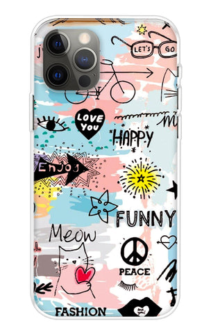 Happy Doodle iPhone 13 Pro Max Back Cover