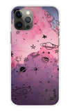 Space Doodles Art iPhone 13 Pro Max Back Cover