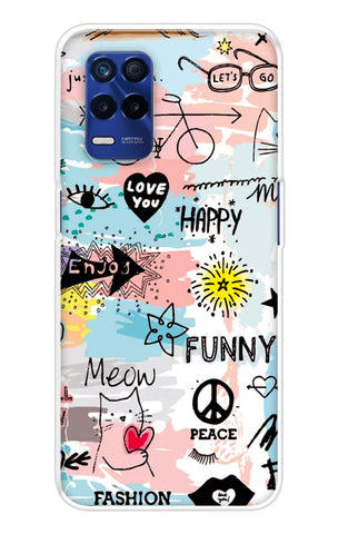 Happy Doodle Realme 8s 5G Back Cover