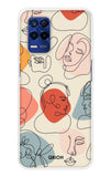 Abstract Faces Realme 8s 5G Back Cover
