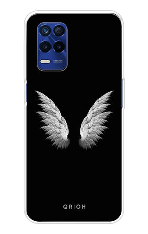 White Angel Wings Realme 8s 5G Back Cover