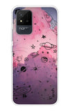 Space Doodles Art Realme Narzo 50i Back Cover