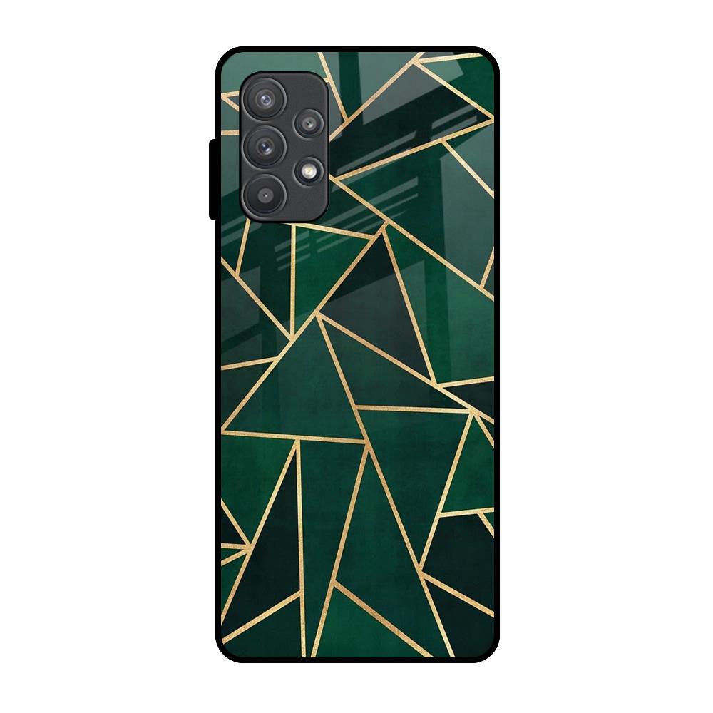 Abstract Green Samsung Galaxy A52s 5G Glass Back Cover Online