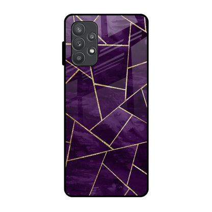 Geometric Purple Samsung Galaxy A52s 5G Glass Back Cover Online
