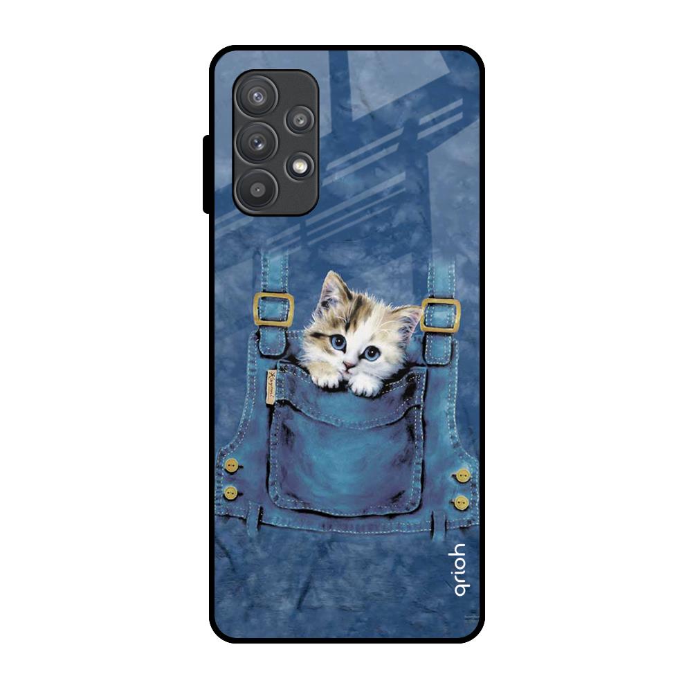 Kitty In Pocket Samsung Galaxy A52s 5G Glass Back Cover Online