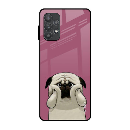 Funny Pug Face Samsung Galaxy A52s 5G Glass Back Cover Online