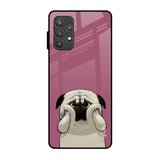 Funny Pug Face Samsung Galaxy A52s 5G Glass Back Cover Online