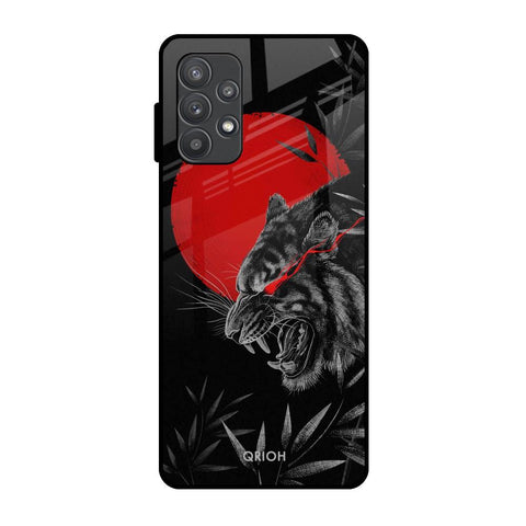 Red Moon Tiger Samsung Galaxy A52s 5G Glass Back Cover Online