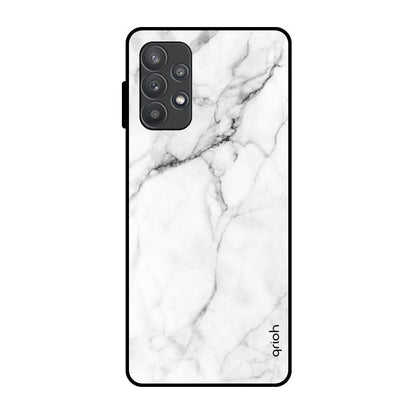 Modern White Marble Samsung Galaxy A52s 5G Glass Back Cover Online