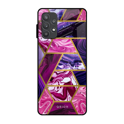Electroplated Geometric Marble Samsung Galaxy A52s 5G Glass Back Cover Online
