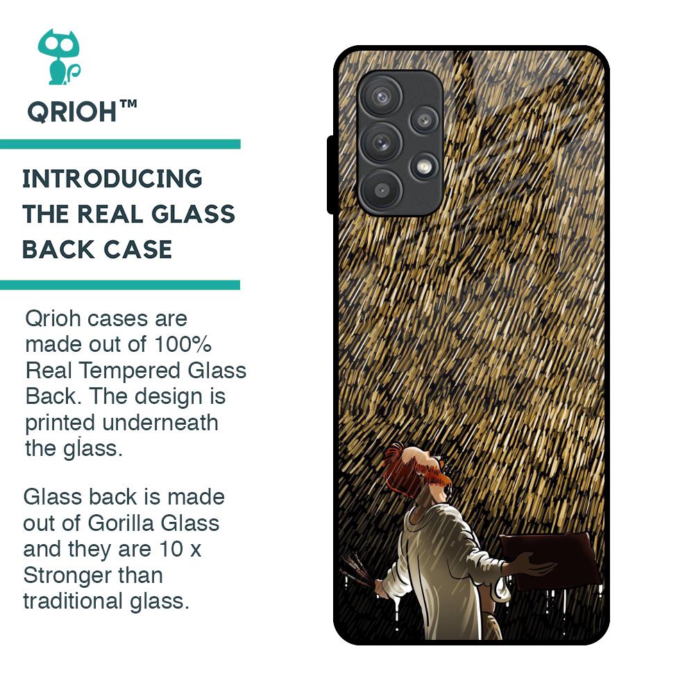 Rain Festival Glass Case for Samsung Galaxy A52s 5G