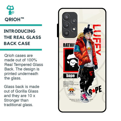 Bape Luffy Glass Case for Samsung Galaxy A52s 5G