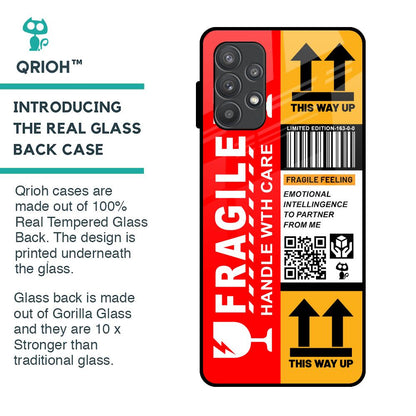 Handle With Care Glass Case for Samsung Galaxy A52s 5G