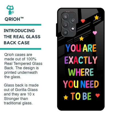 Magical Words Glass Case for Samsung Galaxy A52s 5G