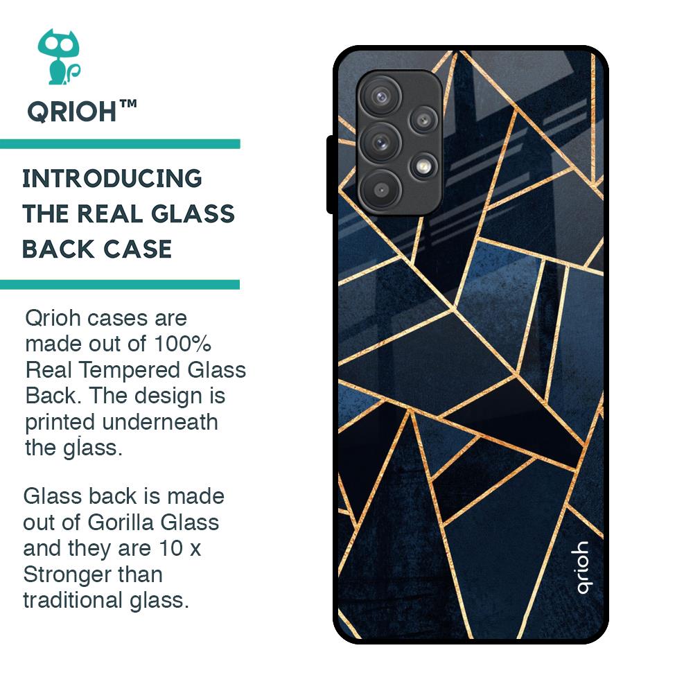 Abstract Tiles Glass Case for Samsung Galaxy A52s 5G