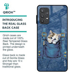 Kitty In Pocket Glass Case For Samsung Galaxy A52s 5G