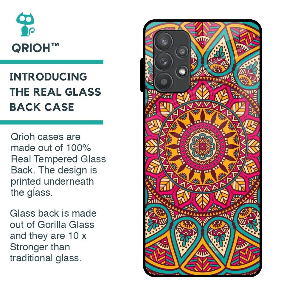 Elegant Mandala Glass Case for Samsung Galaxy A52s 5G