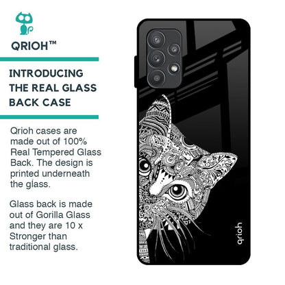 Kitten Mandala Glass Case for Samsung Galaxy A52s 5G