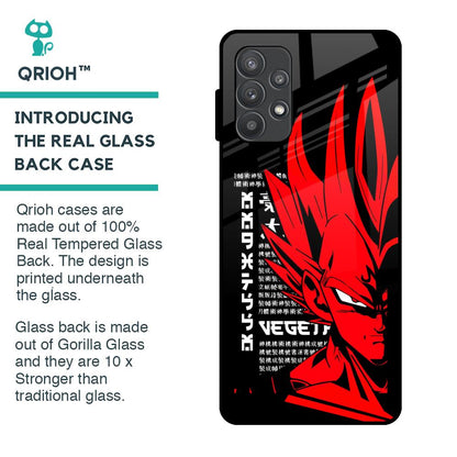 Red Vegeta Glass Case for Samsung Galaxy A52s 5G