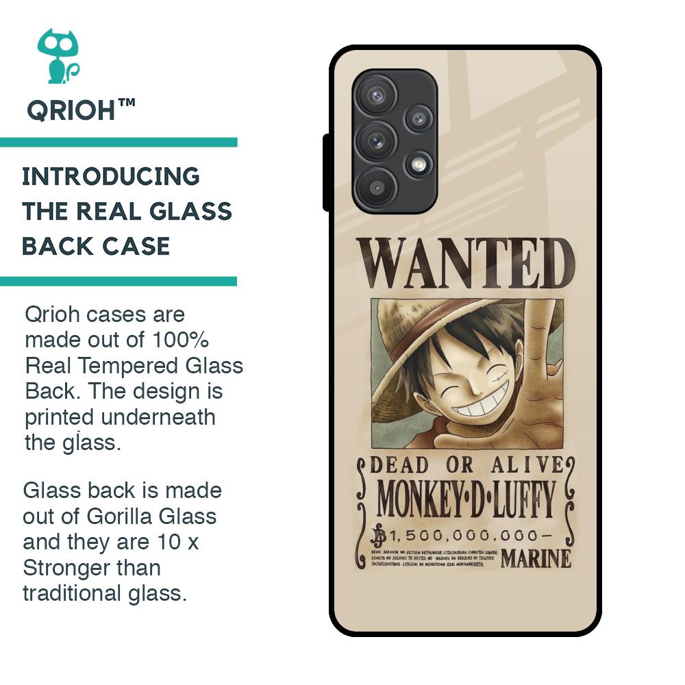 Luffy Wanted Glass Case for Samsung Galaxy A52s 5G