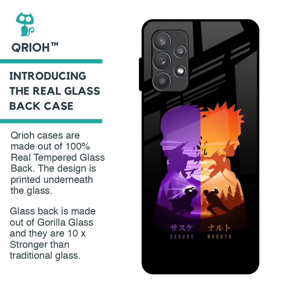 Minimalist Anime Glass Case for Samsung Galaxy A52s 5G