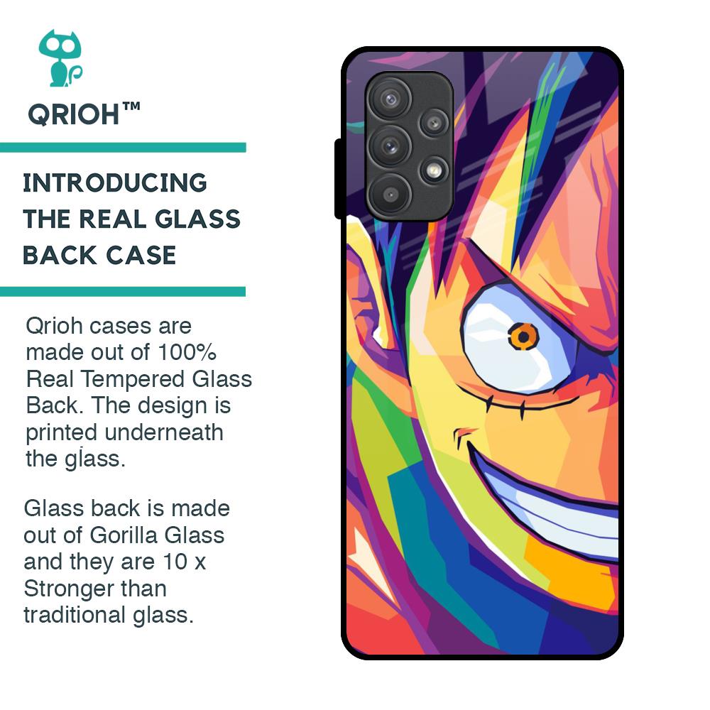 Monkey Wpap Pop Art Glass Case for Samsung Galaxy A52s 5G