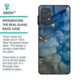 Blue Cool Marble Glass Case for Samsung Galaxy A52s 5G