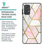Geometrical Marble Glass Case for Samsung Galaxy A52s 5G