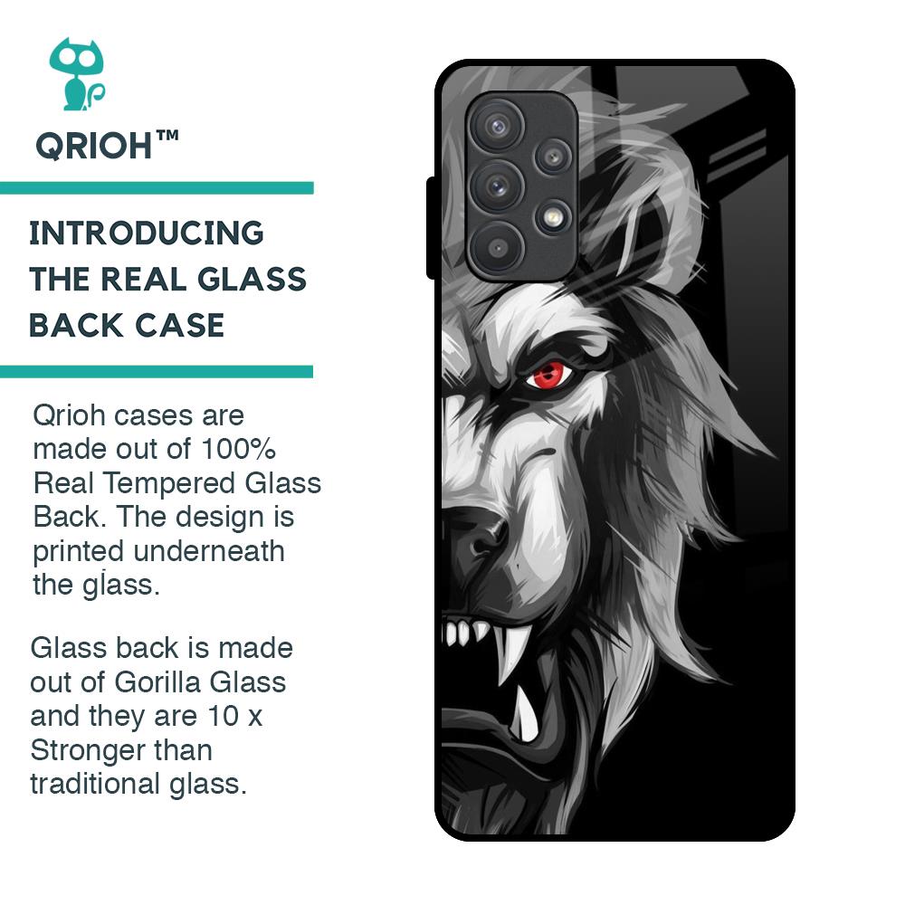 Wild Lion Glass Case for Samsung Galaxy A52s 5G