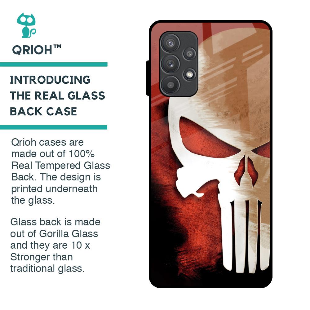 Red Skull Glass Case for Samsung Galaxy A52s 5G