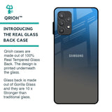 Blue Grey Ombre Glass Case for Samsung Galaxy A52s 5G