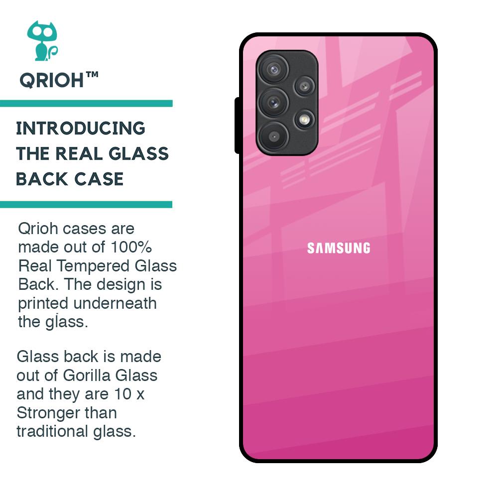 Pink Ribbon Caddy Glass Case for Samsung Galaxy A52s 5G