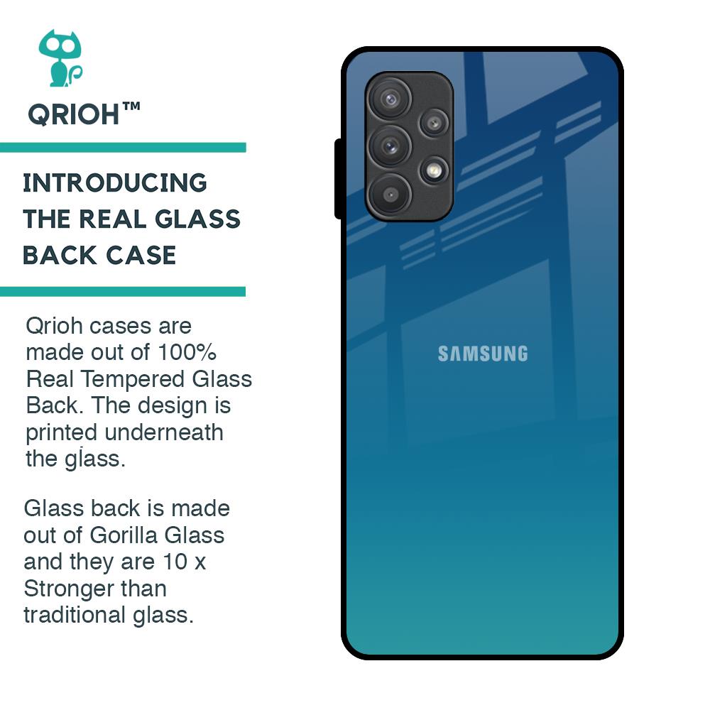 Celestial Blue Glass Case For Samsung Galaxy A52s 5G