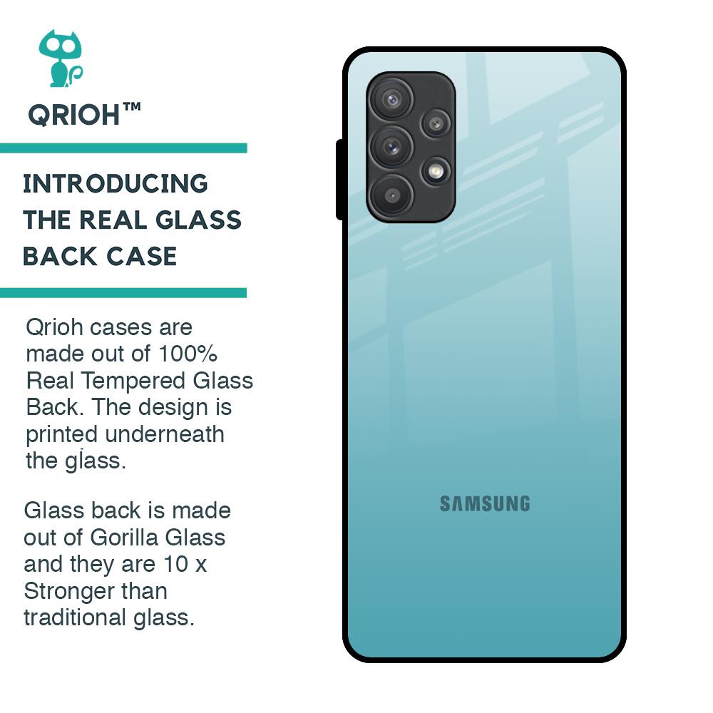 Arctic Blue Glass Case For Samsung Galaxy A52s 5G