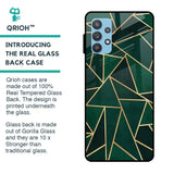 Abstract Green Glass Case For Samsung Galaxy A52s