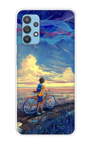 Riding Bicycle to Dreamland Samsung Galaxy A52s 5G Back Cover