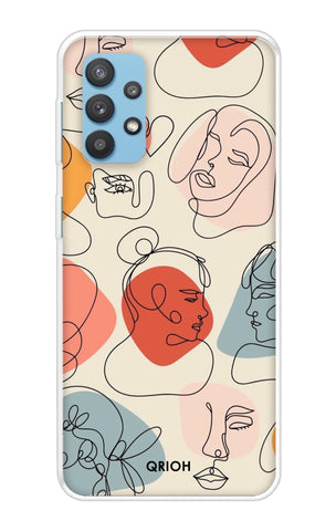 Abstract Faces Samsung Galaxy A52s 5G Back Cover