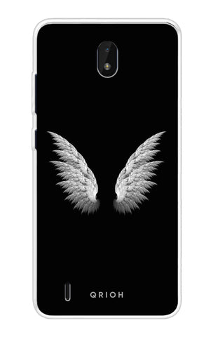 White Angel Wings Nokia C01 Plus Back Cover