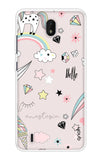 Unicorn Doodle Nokia C01 Plus Back Cover