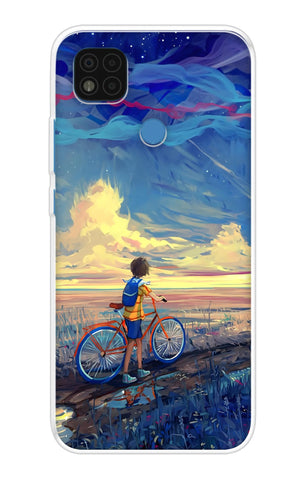 Riding Bicycle to Dreamland Poco C31 Back Cover