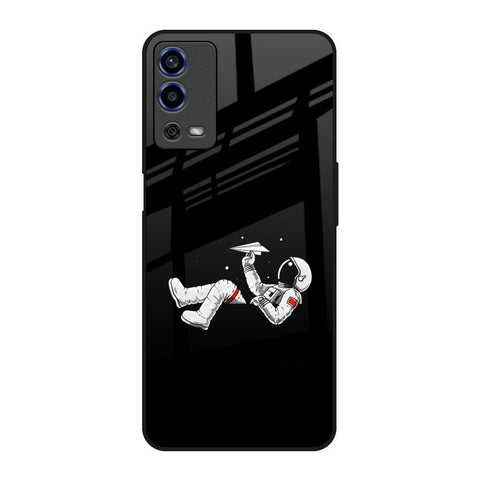 Space Traveller Oppo A55 Glass Back Cover Online