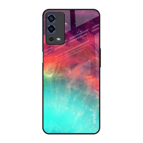 Colorful Aura Oppo A55 Glass Back Cover Online