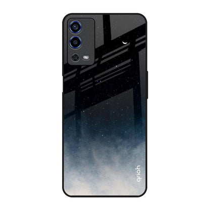 Black Aura Oppo A55 Glass Back Cover Online