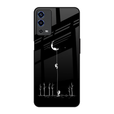 Catch the Moon Oppo A55 Glass Back Cover Online