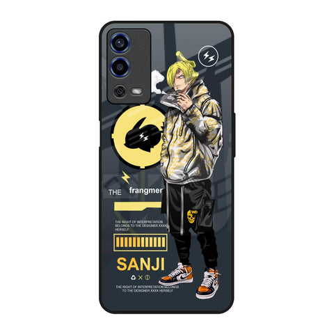 Cool Sanji Oppo A55 Glass Back Cover Online