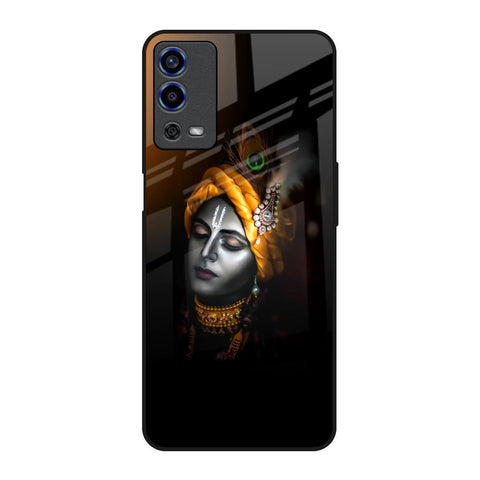 Ombre Krishna Oppo A55 Glass Back Cover Online