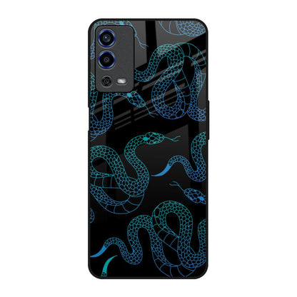 Serpentine Oppo A55 Glass Back Cover Online