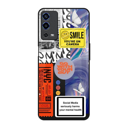 Smile for Camera Oppo A55 Glass Back Cover Online