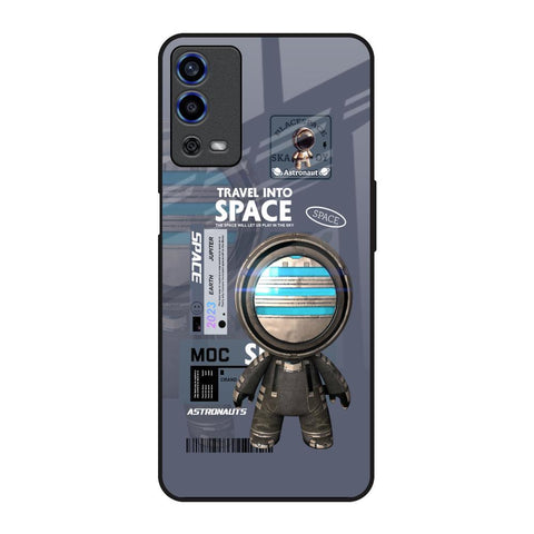 Space Travel Oppo A55 Glass Back Cover Online
